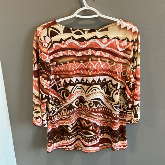 La Kohaki Women’s Multi Colored Layered Blouse Size Medium - Picture 12 of 14